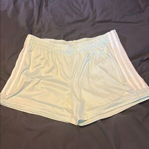 Adidas White Athletic Shorts Lightweight Performance